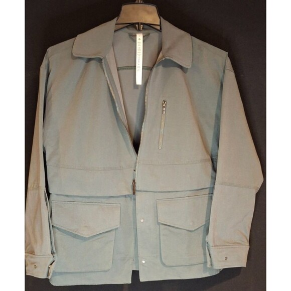 lululemon athletica Jackets & Blazers - Lululemon Glyde 2in1 Adaptable Jacket Crop Full Length Dark Forest XS